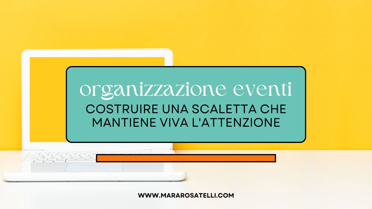 costruire una scaletta che mantiene viva l'attenzione